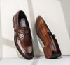 SLO-Men's Rockouf Brown Leather Formal Shoes - Stylo Collections