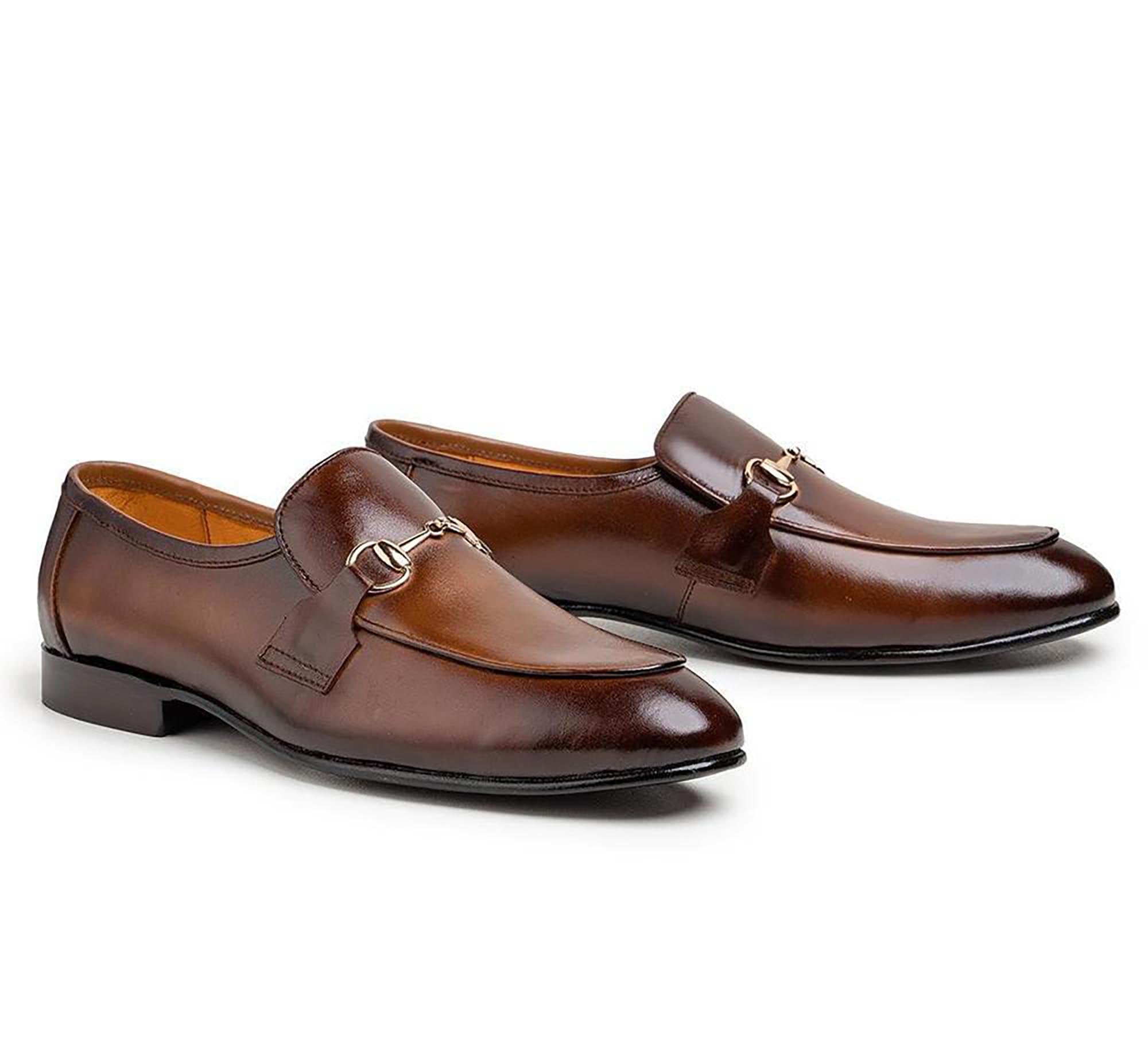 Men's Cavaliere Brown Leather Formal Shoes